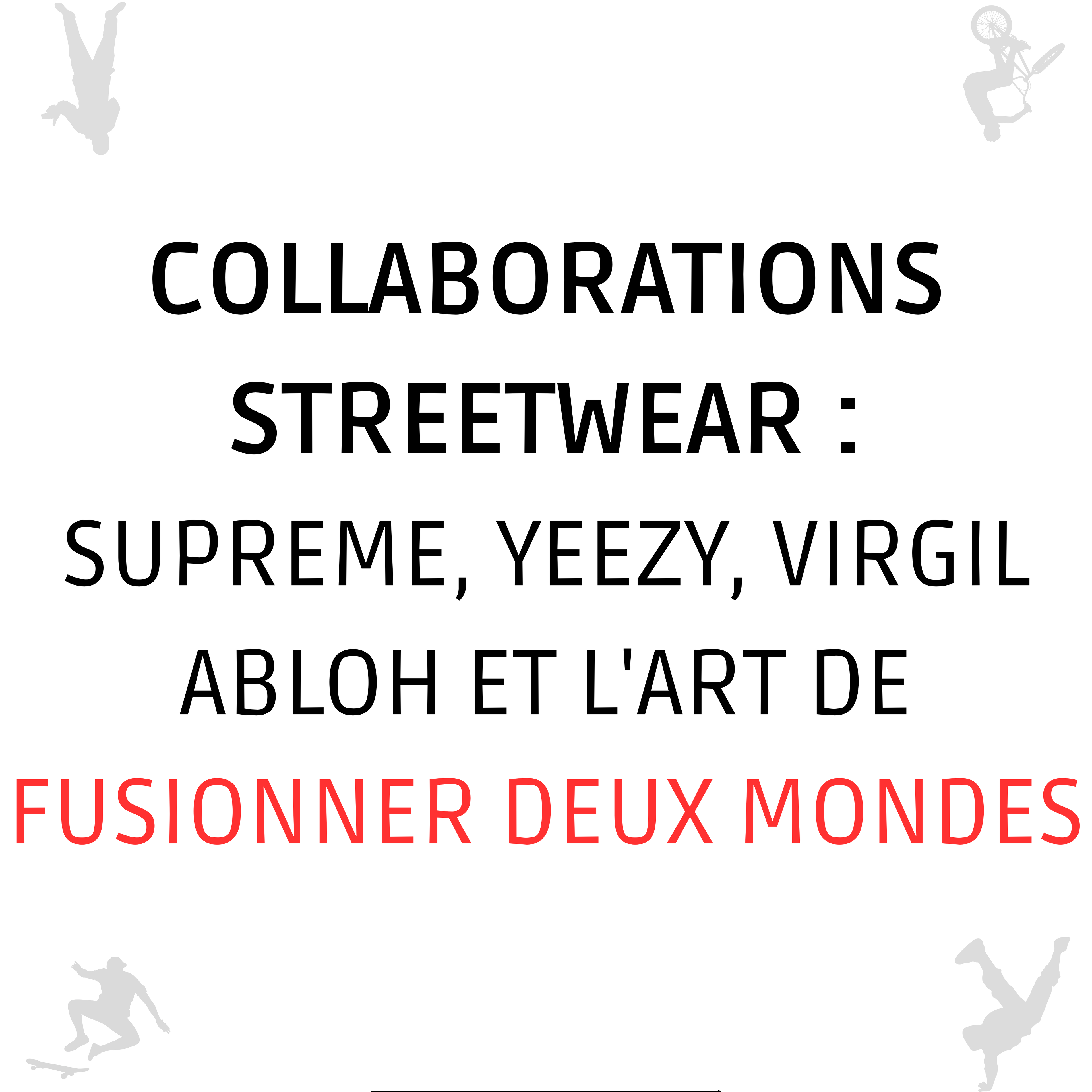 Collaborations Streetwear : Supreme, Yeezy, Virgil Abloh et l'Art de Fusionner Deux Mondes