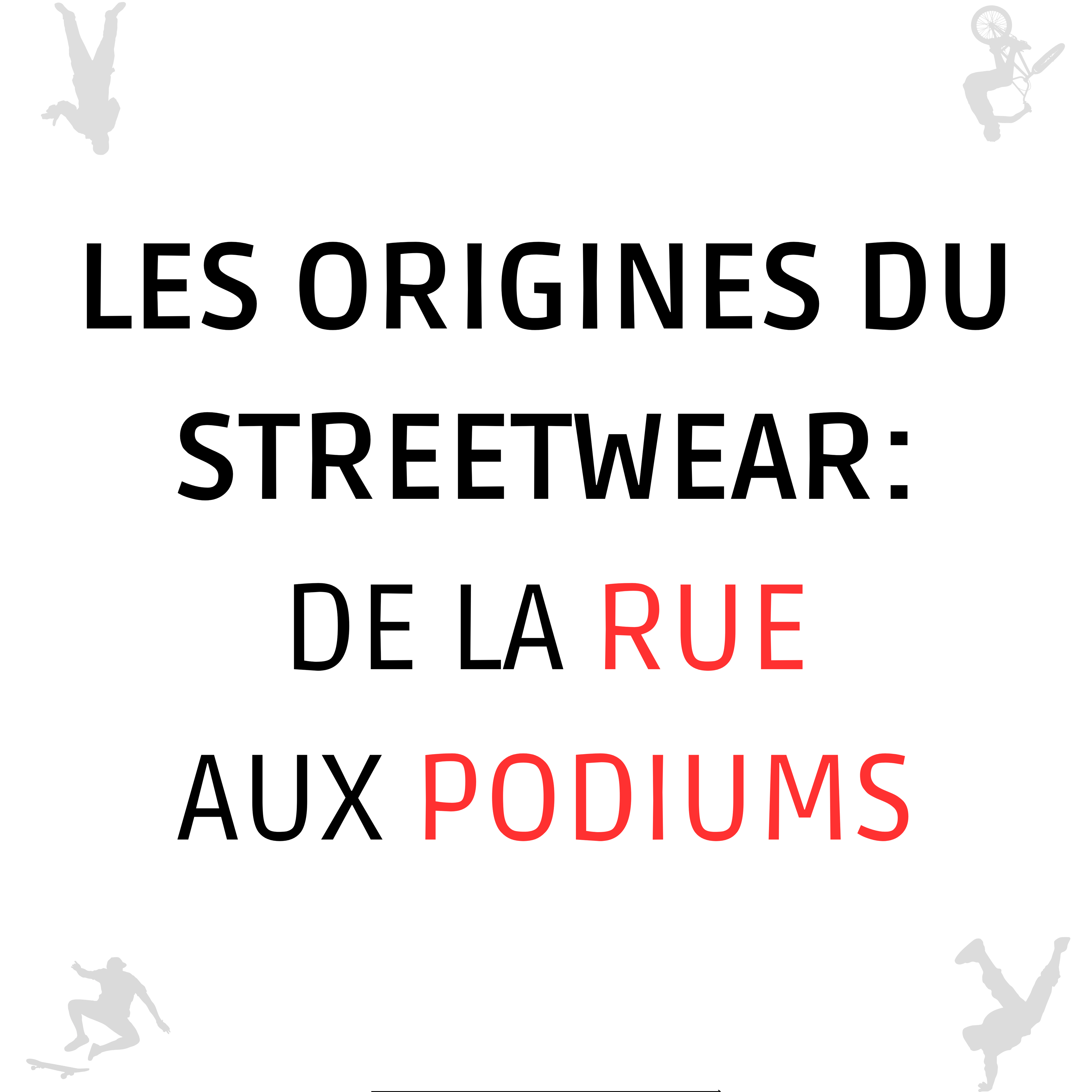 L’origine du streetwear : de la rue aux podiums