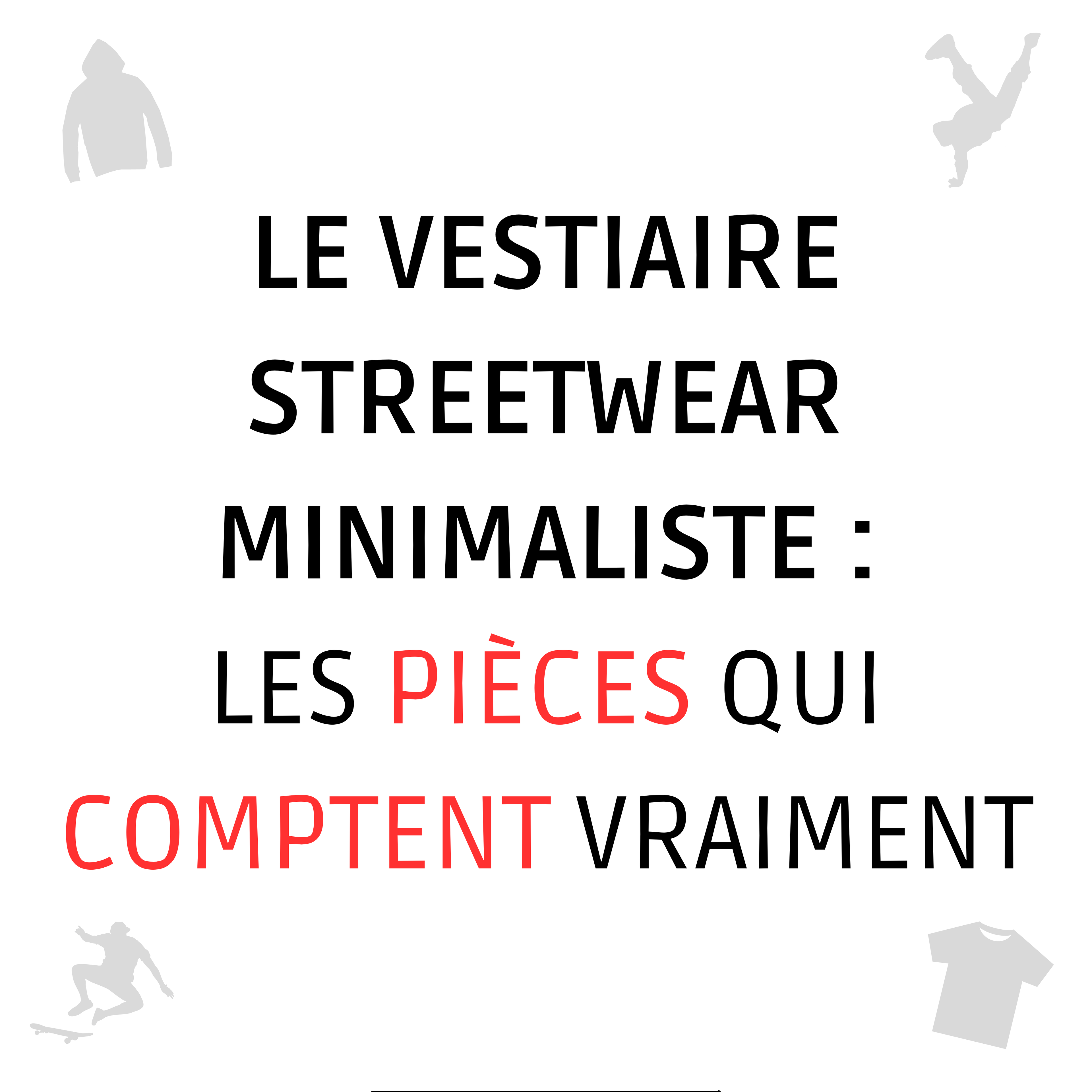 LE VESTIAIRE STREETWEAR MINIMALISTE : LES PIÈCES QUI COMPTENT VRAIMENT