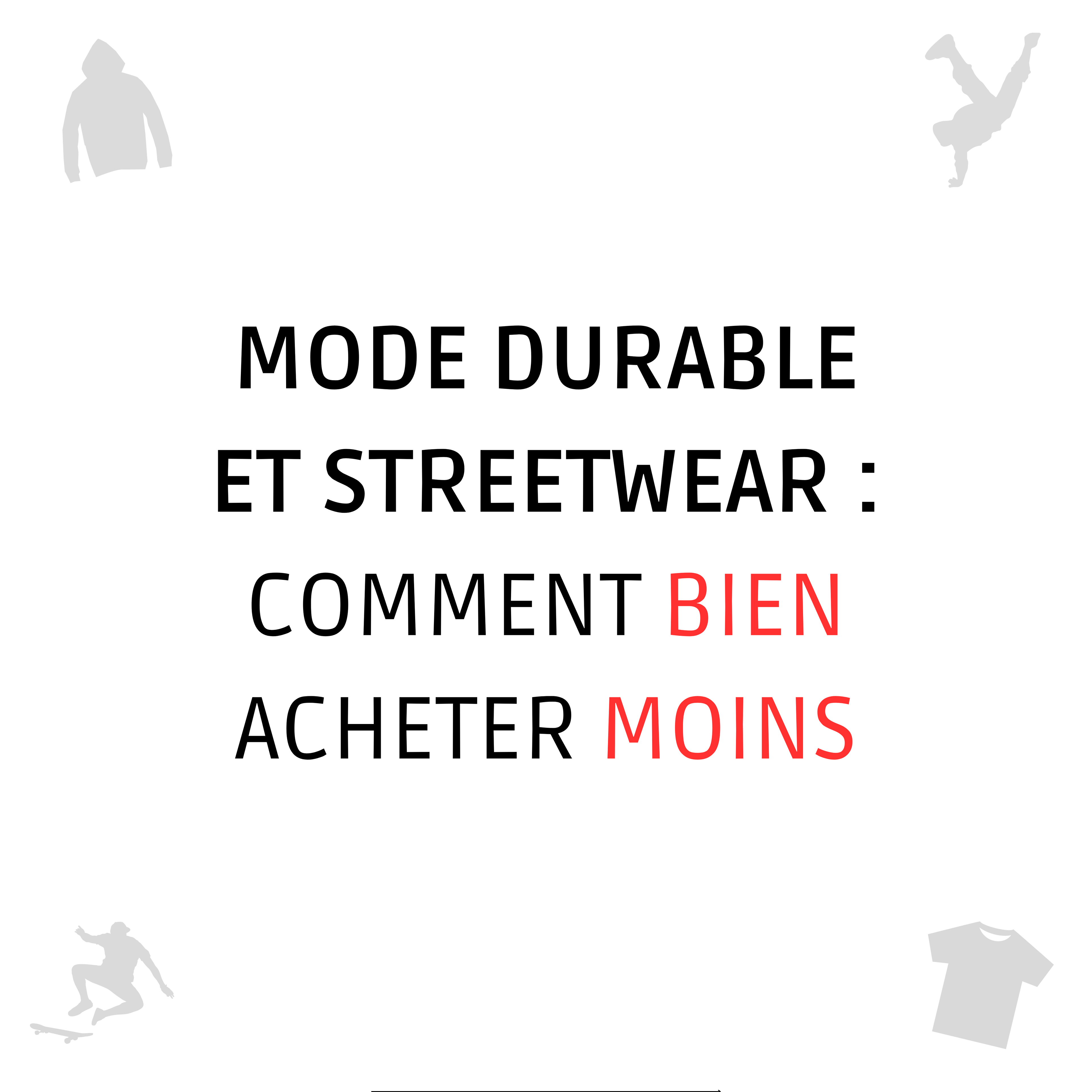 Mode Durable et Streetwear : Comment Bien Acheter Moins